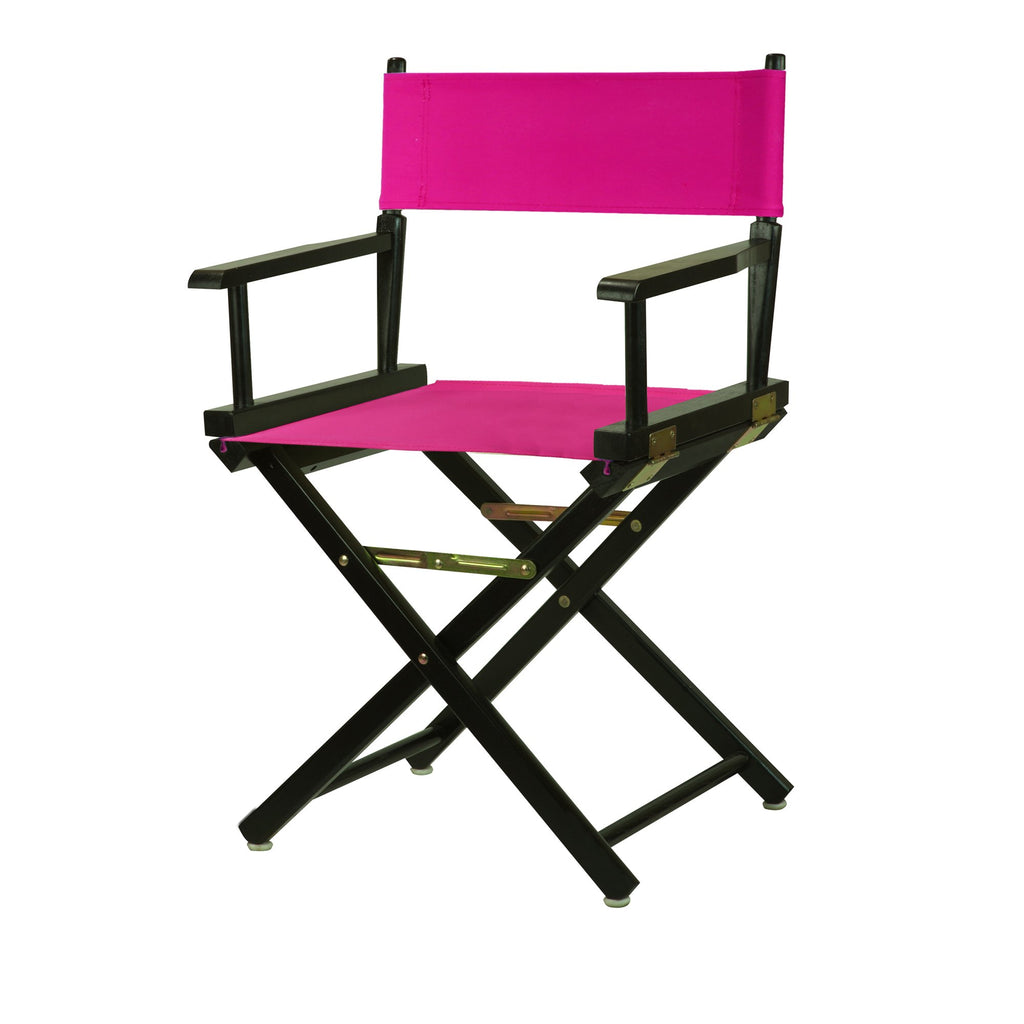 Casual Home 200-02/021-30 Director Chair 18" - Classic Height Blackframe/Magenta Canvas