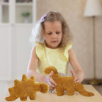 Isaacalyx 2 Pack Dino Nugget Pillow Plush, Soft Dinosaur Chicken Nuggets Pillow For Birthday Gifts, Dinosaur Theme Party Decorat