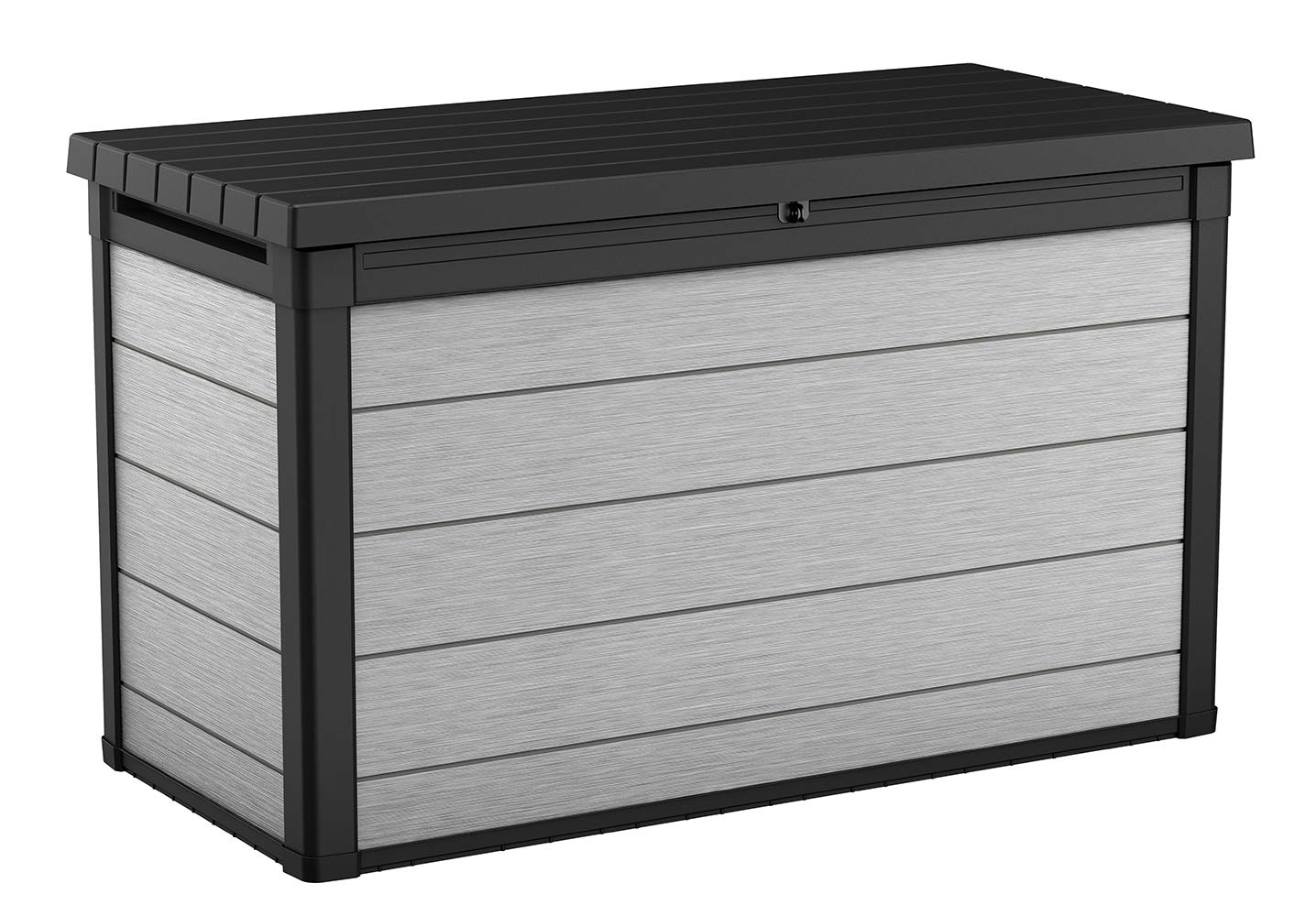 Keter Denali 200 Gallon Resin Large Deck Box With Double Wall 20Mm Panels - Paintable And Drillable-Organization And Storage For