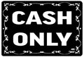 Rogue River Tactical Cash Only Metal Tin Sign Business Retail Store Home Large Restaurant Bar Office Hotel Black
