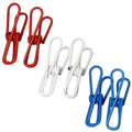 Chef Craft Select Wire Construction Clip Set, 6 Piece Set, White/Red/Blue