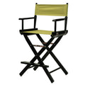 Casual Home 24" Director'S Chair Black Frame-With Olive Canvas, Counter Height
