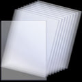 Teling 10 Pcs 8 1/2' X 11' Rigid Print Protectors Clear Rigid Sleeve Plastic Paper Page Protectors Clear Sheet Cover Photo Pla