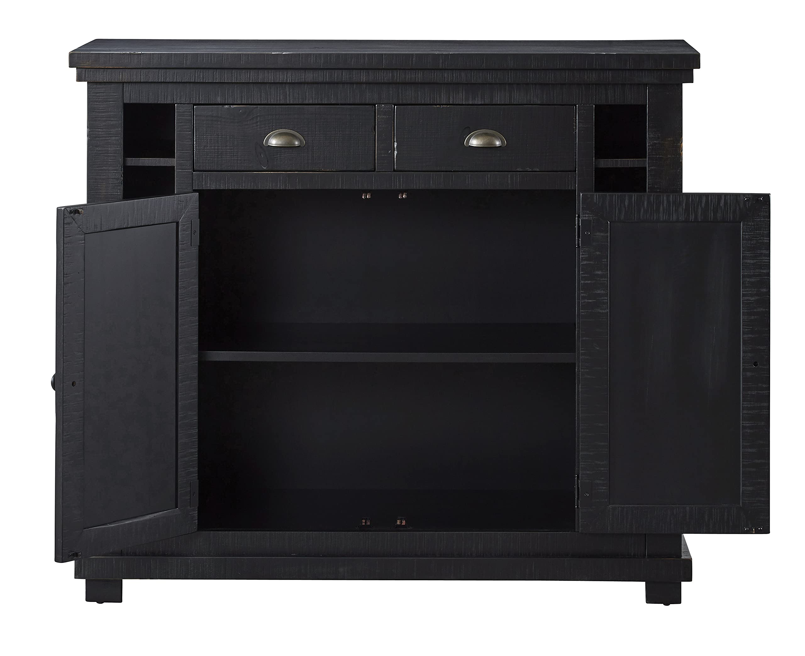 Progressive Furniture Willow Server, Distressed Black