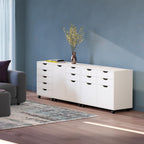 Winsome Wood 10346 Halifax 3-pc Storage Cabinet Set in White