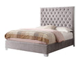 Wallace & Bay James Upholstered Bed, Queen, Gray