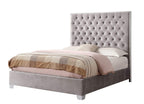Wallace & Bay James Upholstered Bed, Queen, Gray