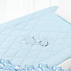HOMTEC Cooling Mattress Pad California King Size Mattress Cover Waterproof Quilted Fitted Mattress Protector Extra Deep Pocket 1
