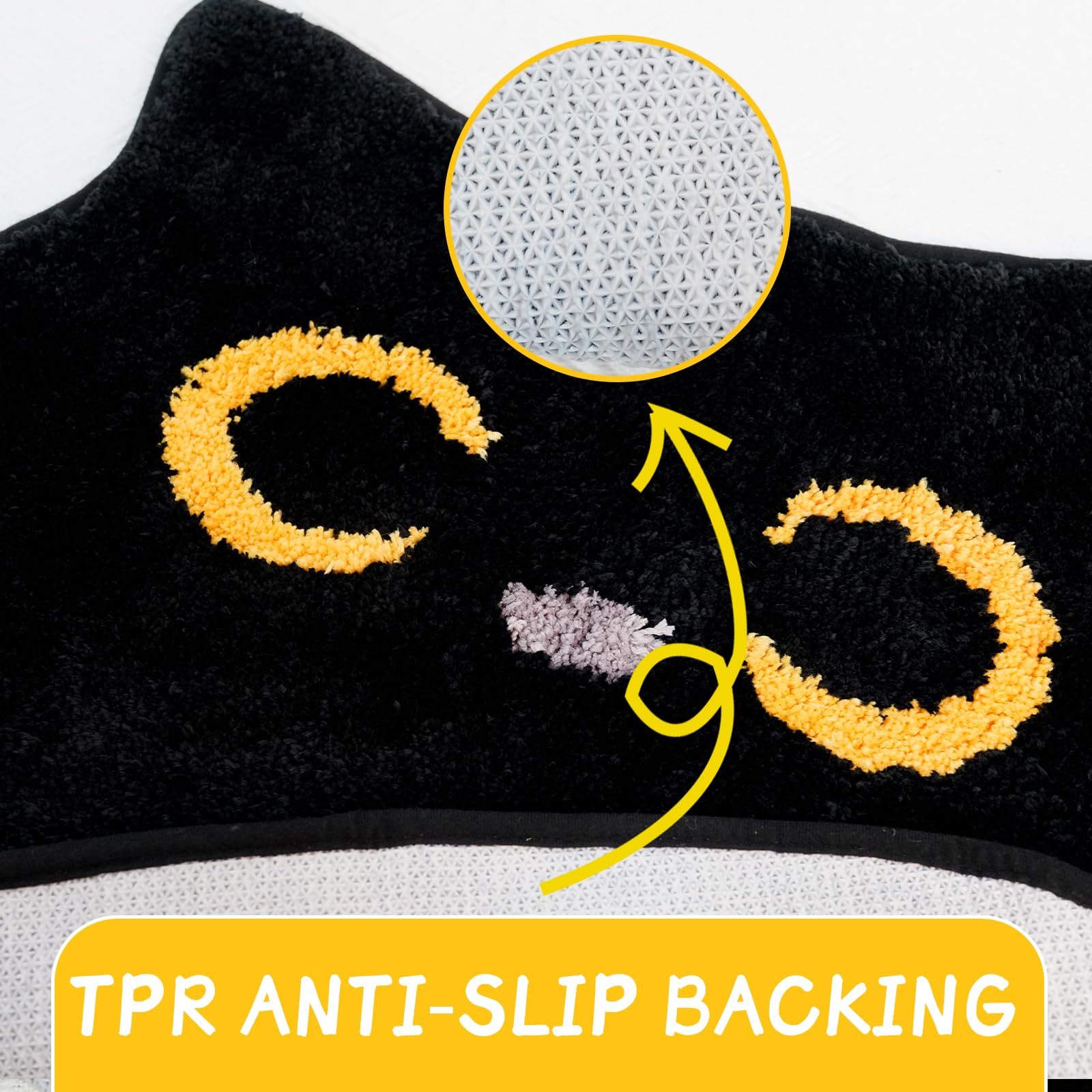 Nigoways Bath Rug - Cute Bathroom Mat,Cat Bath Mat,Absorbent Bath Mat,Washable Indoor Mat,Non Slip Soft Bath Mats For Bathroom B