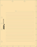 Tabbies Medical Chart Divider Sheets, 7 Hole Punched For 3-Ring Binders, 11'H X 8-1/2'W, Manila, 100 Sheets/Pack (53521)