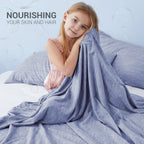 Marchpower Cooling Blanket For Kids Hot Sleepers, Arc-Chill Throw With Double-Sided Design, Japanese Fiber Absorbs Body Heat, Li