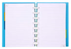 Talia Discbound Notebooks, Planner, Customizable, (Energetic Turquoise, Junior (5.5In X 8.5In))