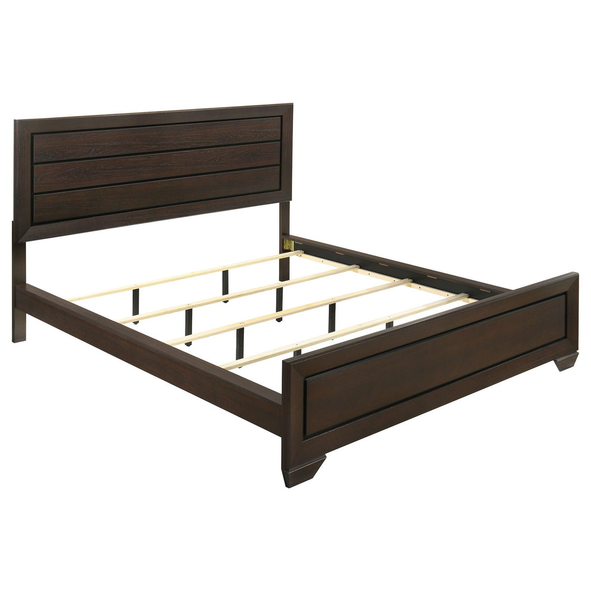 Coaster Home Furnishings Kauffman Transitional Wood California King Size Panel Bed Frame 54-inch Headboard Dark Cocoa 204391KW