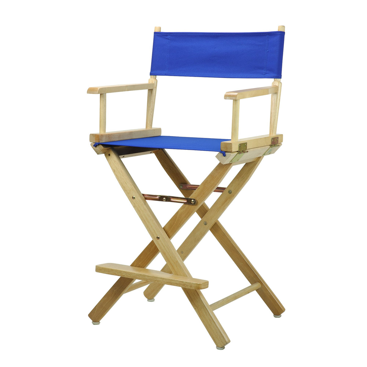 Casual Home 24&quot; Director'S Chair Natural Frame With Royal Blue Canvas, Counter Height