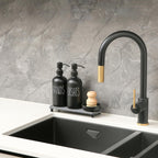Momeemo Matte Black Soap Dispenser Set Comes With Stainless Steel Pumps, Instant Dry Tray, And Dish Scrub Brush, Suitable For Ma