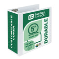 Samsill Earths Choice Biobased Durable 3 Ring View Binder, 5 Inch Round Ring, Up To 25% Plant Based Plastic, Usda Certified Biob