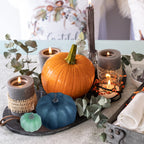 12 Pcs Assorted Small Rustic Harvest Artificial Pumpkins Decorative Pumpkins Foam Pumpkins In Green Blue Gray For Fall Autumn Ha