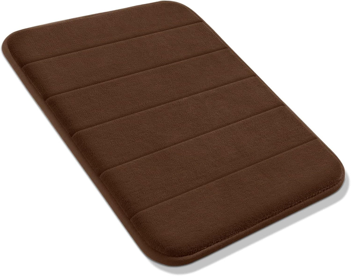 SHOP HARI Memory Foam Bath Mat (60x40 cm) | Soft Absorbent & NonSlip Bathroom Mat | Quick Dry & Machine Washable Floor Rug for