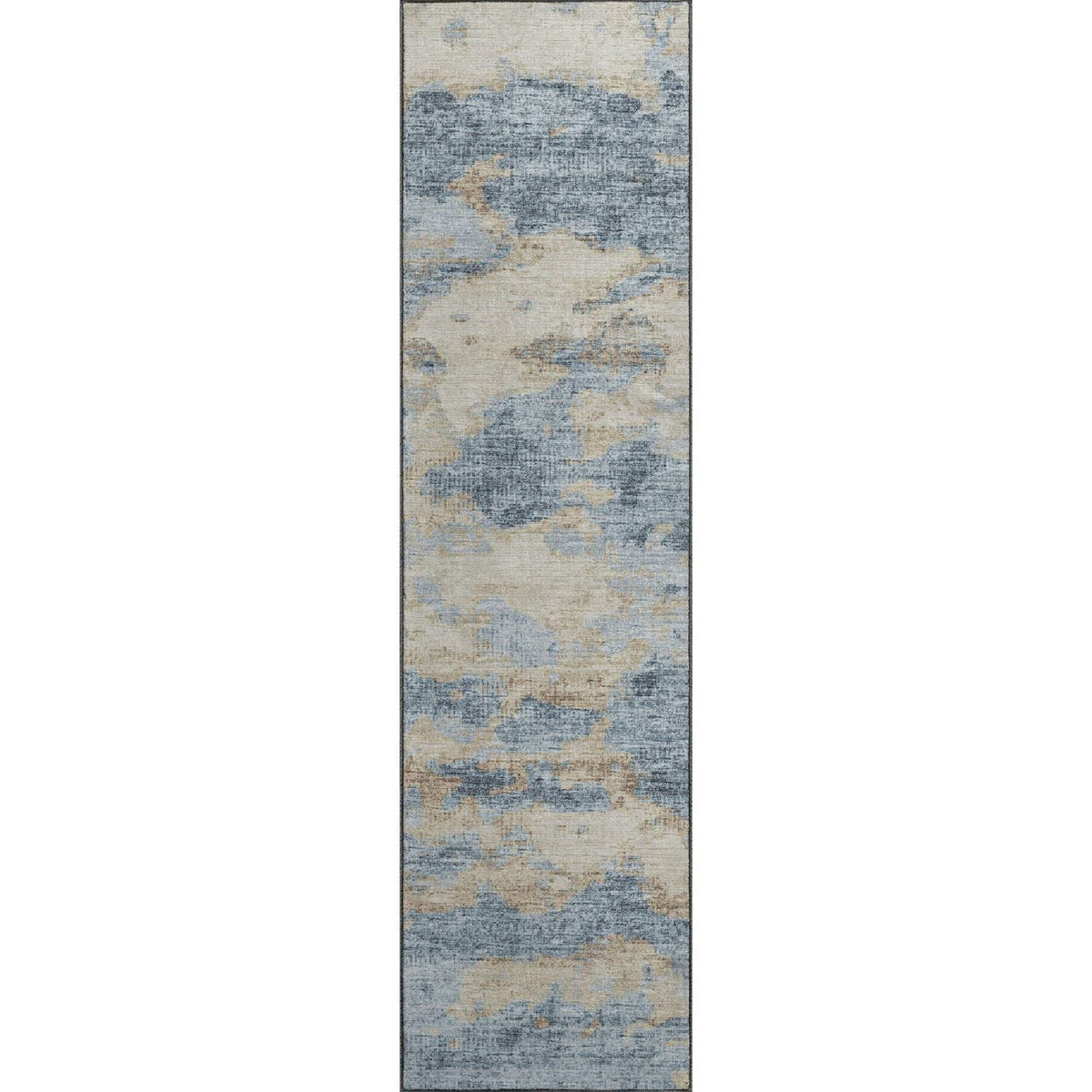 Camberly Cm6 Blue Casual Rug Runner 2' 3&quot; X 7 ' 6&quot;