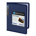Sooez 30-Pocket Binder With Plastic Sleeves 8.5X11' (Navy Blue), Heavy Duty Art Portfolio Folder With Clear Sheet Protectors, D