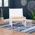 Linson Small Back Rest Bench Honey White