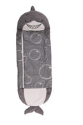 Happy Nappers: Pillow & Sleepy Sack: Medium - Grey Shark - 54 X 20, 2-In-1: Plush Animal Opens Into Sleeping Bag, Soft Play & Na