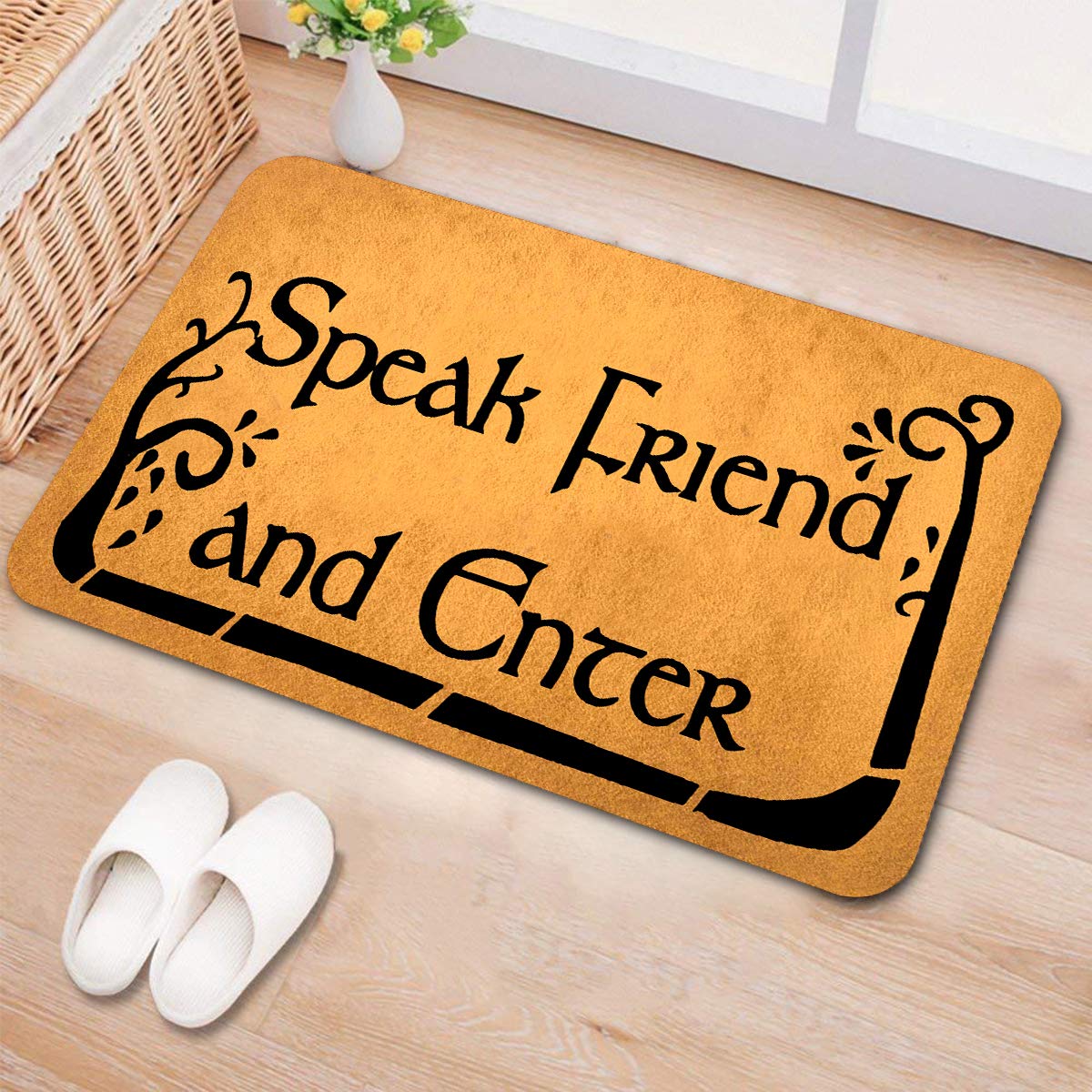 Dew Xia Funny Welcome Mats Anti-Slip Door Mats For Entrance Way Indoor Mat/Rubber Mat/Personality Rugs Kitchen Rugs And Mats 18'