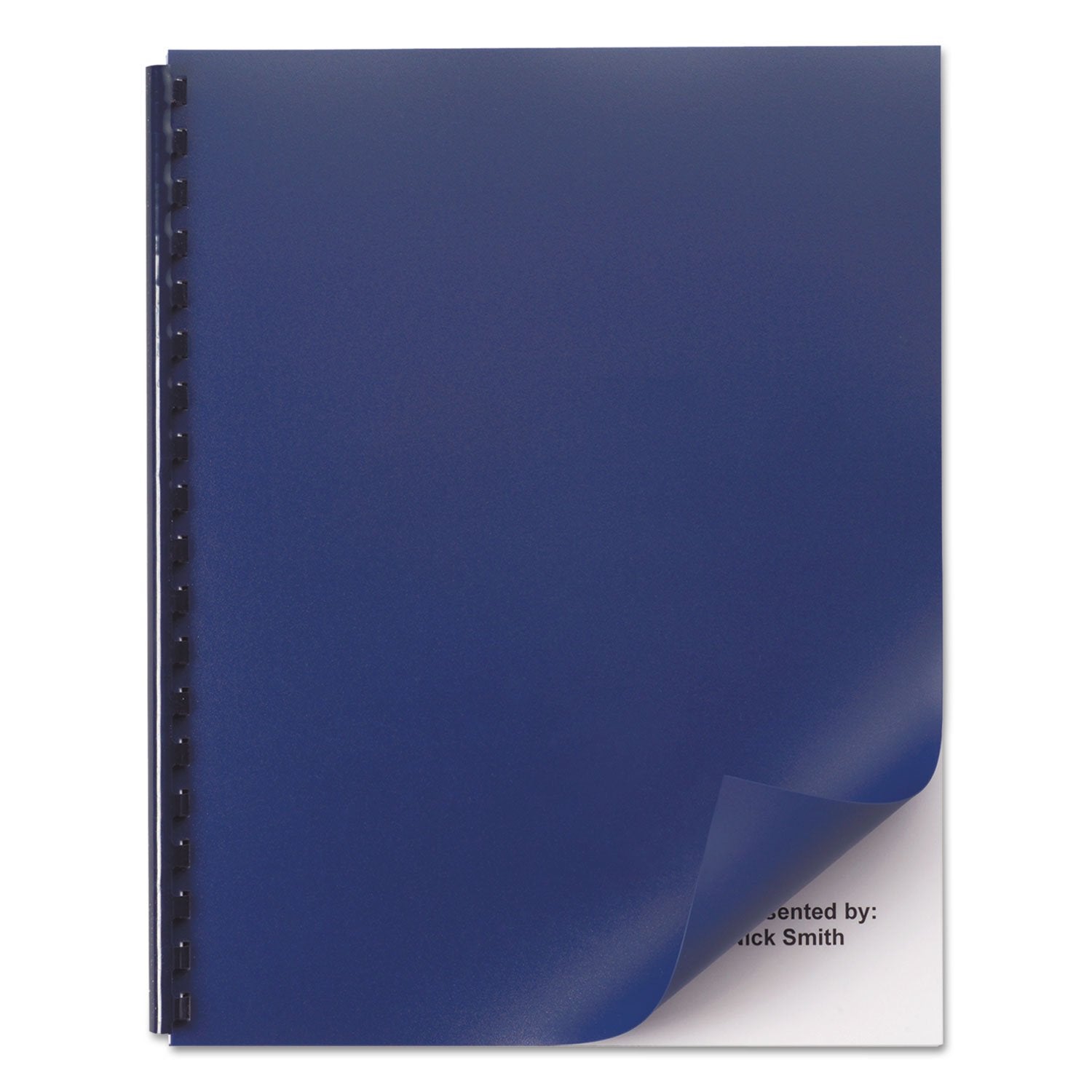 Swingline Gbc 2514494 Opaque Plastic Presentation Binding System Covers 11 X 8-1/2 Navy 50/Pack