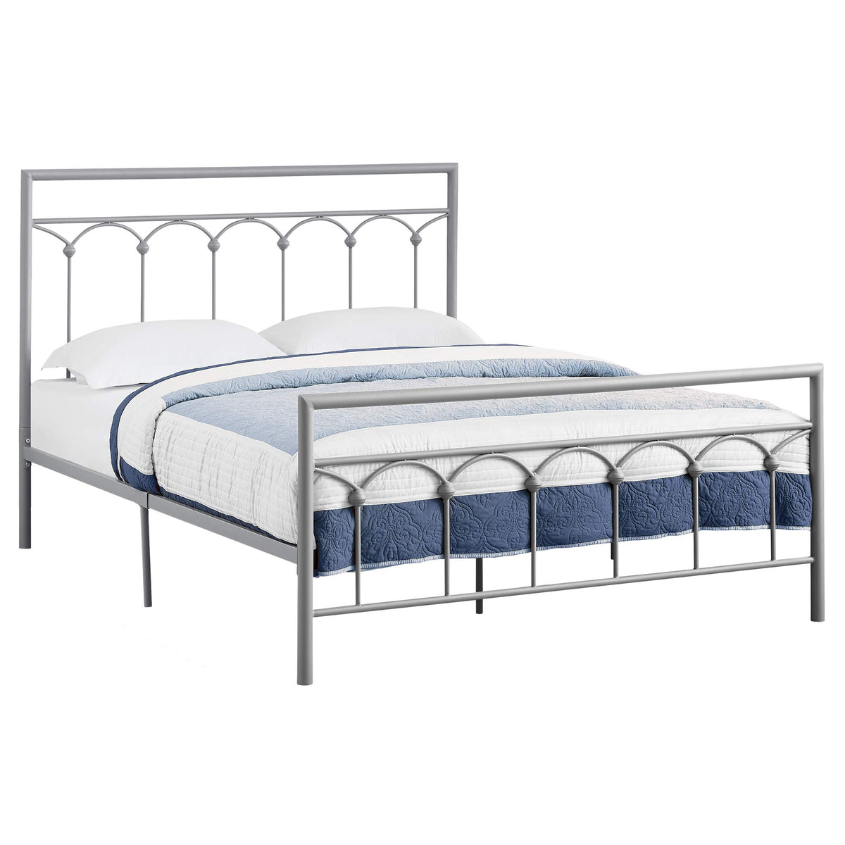 HomeRoots 47.75' Metal Frame Queen Size Bed