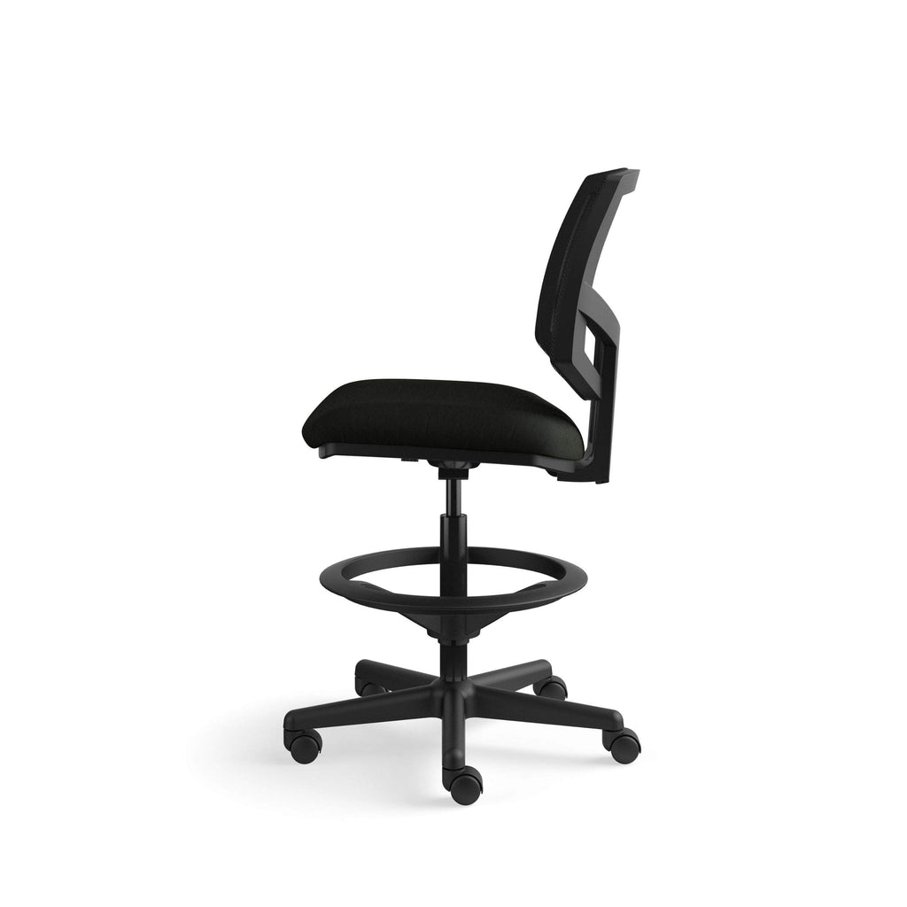 The Hon Company Sb11.T Hon5715Sb11T Hon Volt Mesh Back Task Upholstered Adjustable Office Stool, Black (H5715)