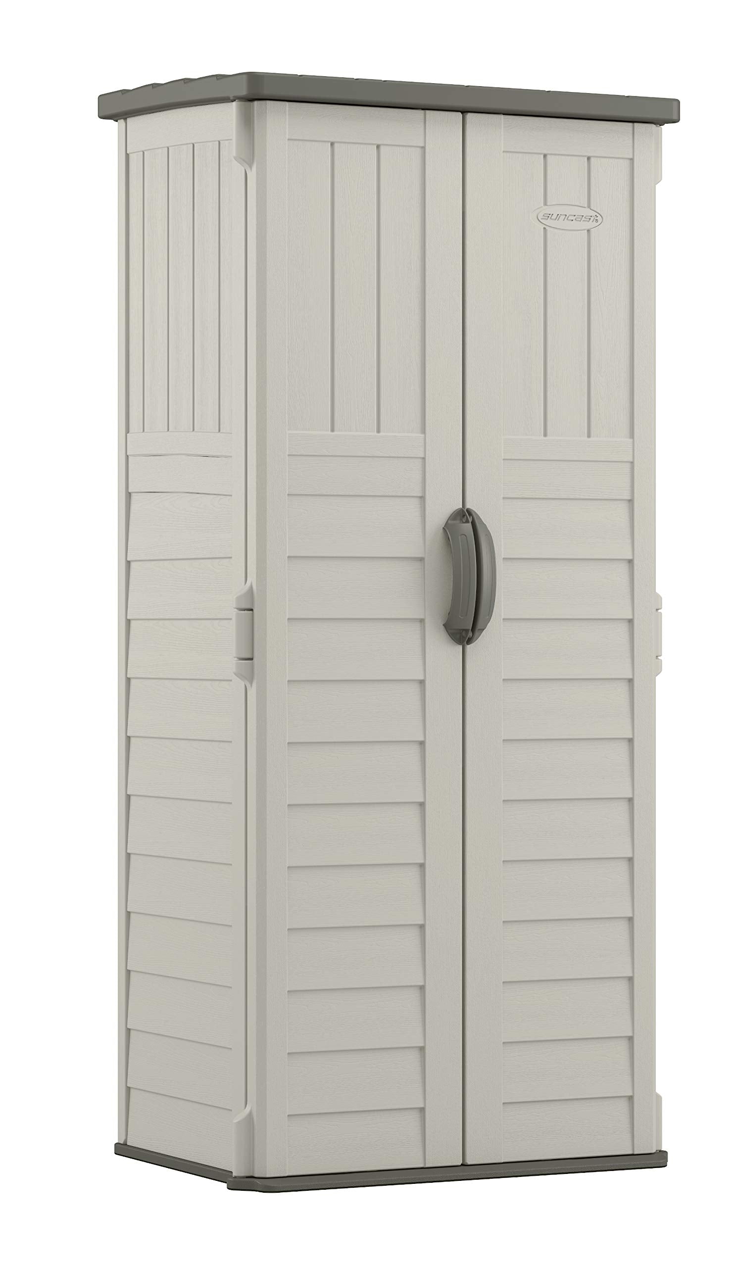 Suncast Bms1250 Vertical Shed With Floor - Vanilla