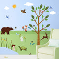 My Wonderful Walls Forest Wall Sticker Set - 37 Peel & Stick Woodland Decals for Nature Theme Baby Nursery and Kids Forest Room