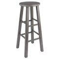 Winsome Wood Ivy Square Leg Bar Stool, Rustic Gray, 29