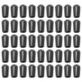 200pcs Round Rubber Sleeve Shelf Prong Accessory Hanging Hook Tip Covers Wire Metal Tubing Rubber Cover Wire Hangers Rack Tip Sc