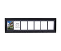 CreativePF- 7 Opening Black Picture Frame Holds 5 by 7-inch Media with 10x40-inch Black Mat Collage including Full Strength Glas