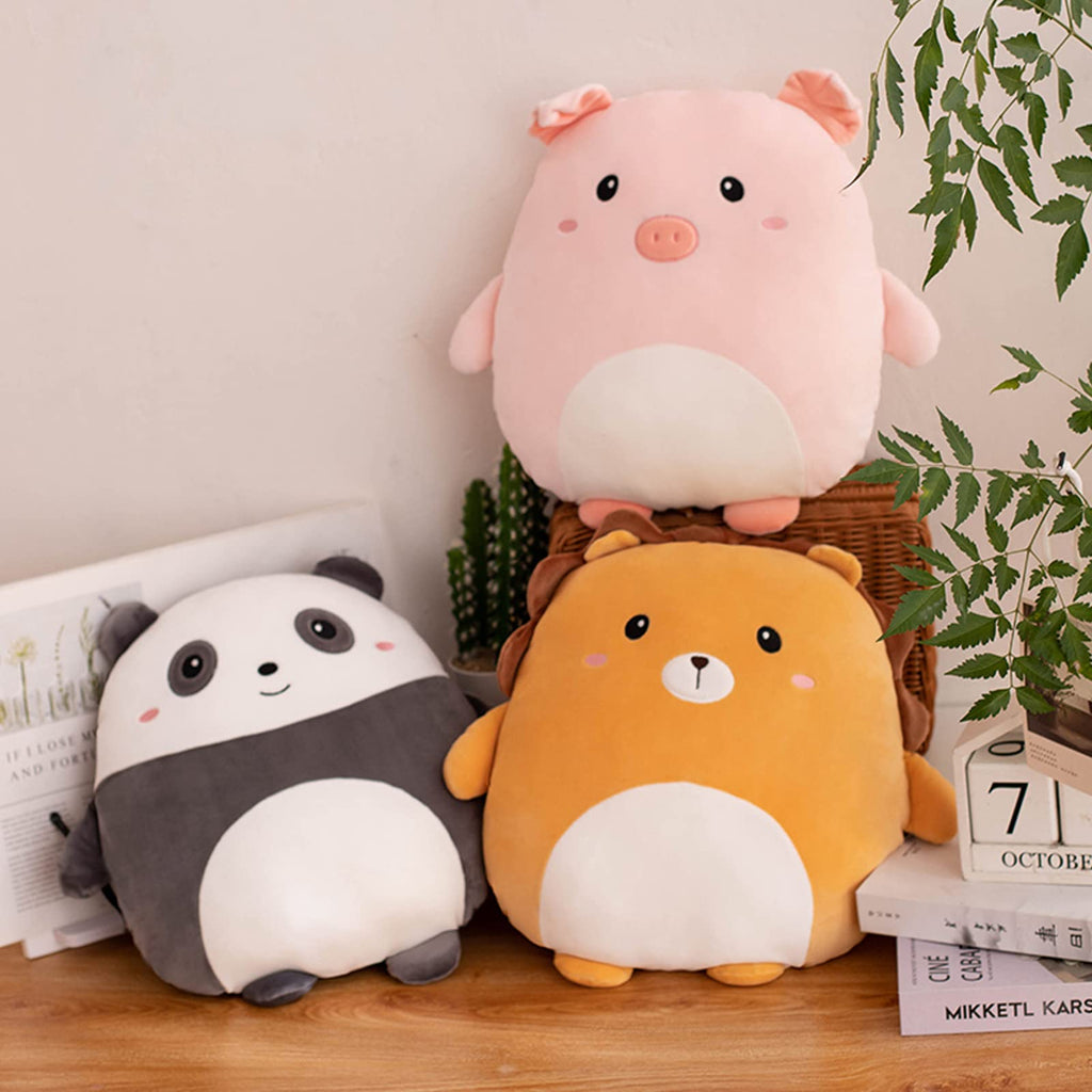 Grafingy Cute Panda Plush Pillow, 8 Inch Panda Stuffed Animal Toy Kawaii Panda Plushies Hugging Pillow Gifts For Room Decor Kids