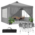 TOOLUCK Canopy Tent 10x10 Pop Up Outdoor Canopies with 4 Sidewalls Waterproof Commercial Instant Gazebo Tents for Party Patio Ba