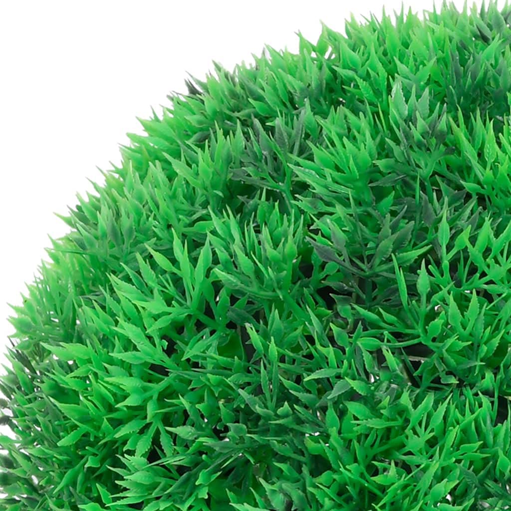 Vidaxl Artificial Boxwood Balls, 2 Pack 17.7' Green Polyethylene Decor For Indoor Outdoor Use, Hanging Or Potted Boxwood Ornaments For Home & Garden