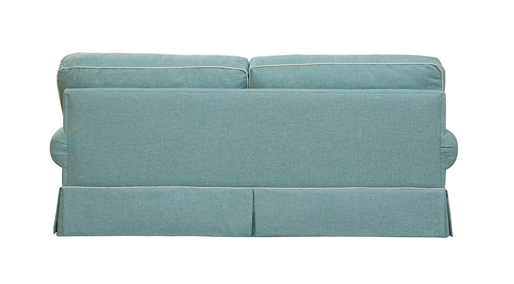 American Furniture Classics Model 8-040M-S275A Coastal Aqua Series Sleeper Sofa With Four Accent Pillows