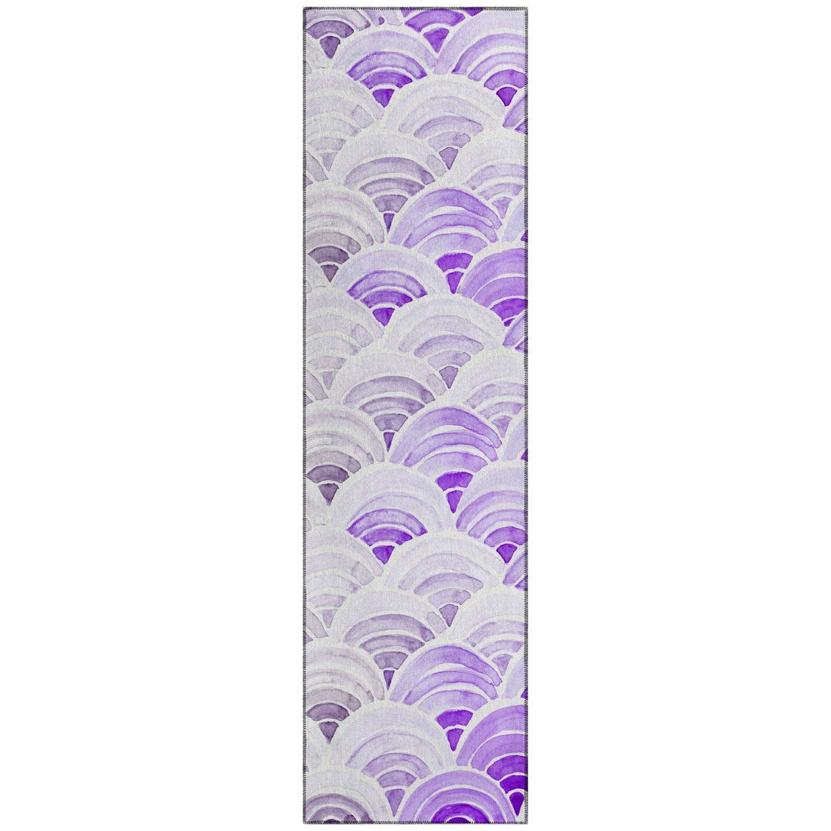 Seabreeze Sz5 Purple Coastal Rug Runner 2' 3&quot; X 7 ' 6&quot;