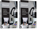 Urnex Dezcal Coffee and Espresso Descaler and Cleaner - 2 Pack - Activated Scale Remover Use with Home Coffee Brewers Espresso M