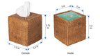 Kouboo Loma Square Rattan Tissue Box Cover (Brown)