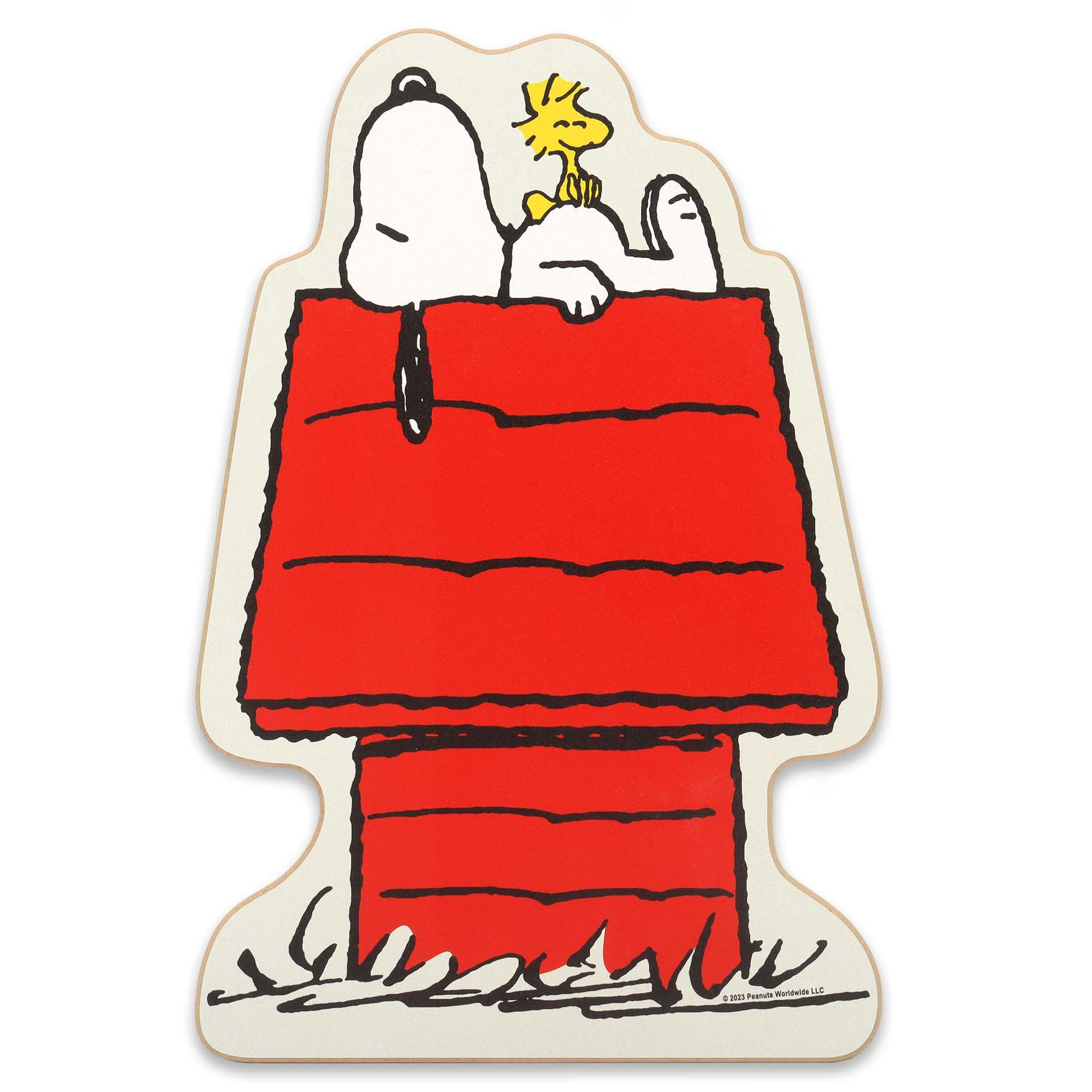Peanuts Snoopy and Woodstock Doghouse Nap Wood Wall Decor - Adorable Snoopy Decoration for Home or Classroom