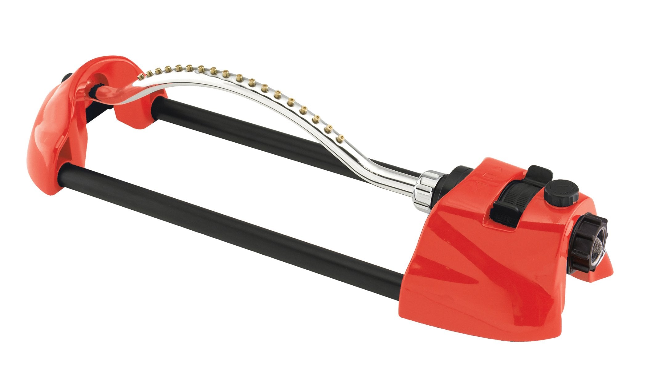 Dramm Nozzle Jets, Red 15001 Colorstorm Premium Metal Oscillating Sprinkler With Brass