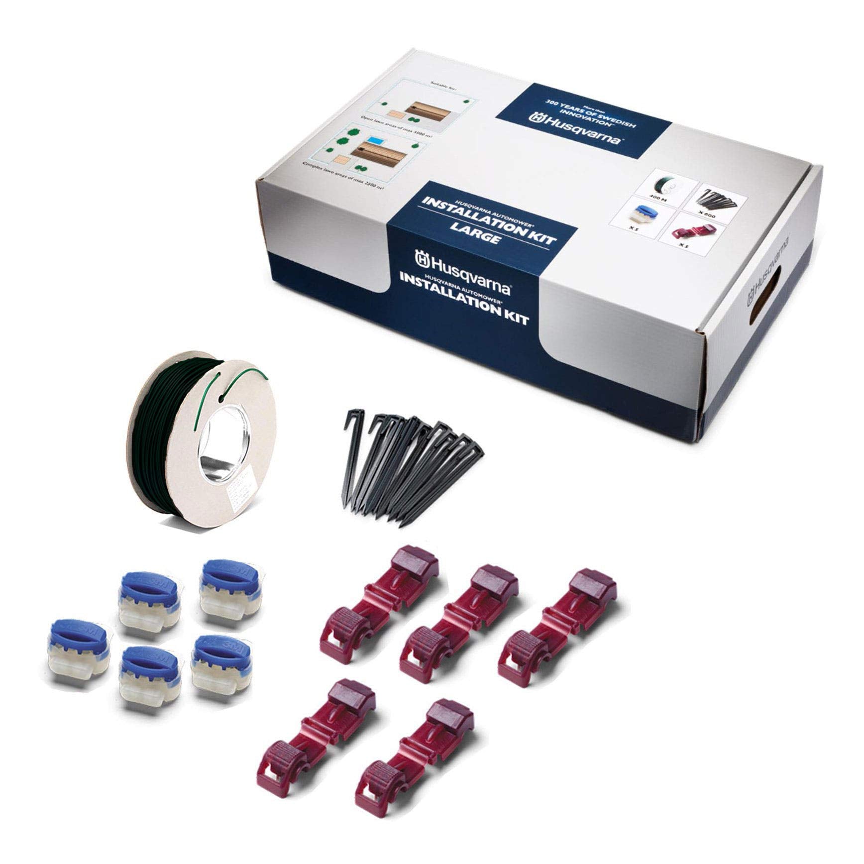 Husqvarna Large Installation Kit For Robotic Automower Lawn Mowers, Black