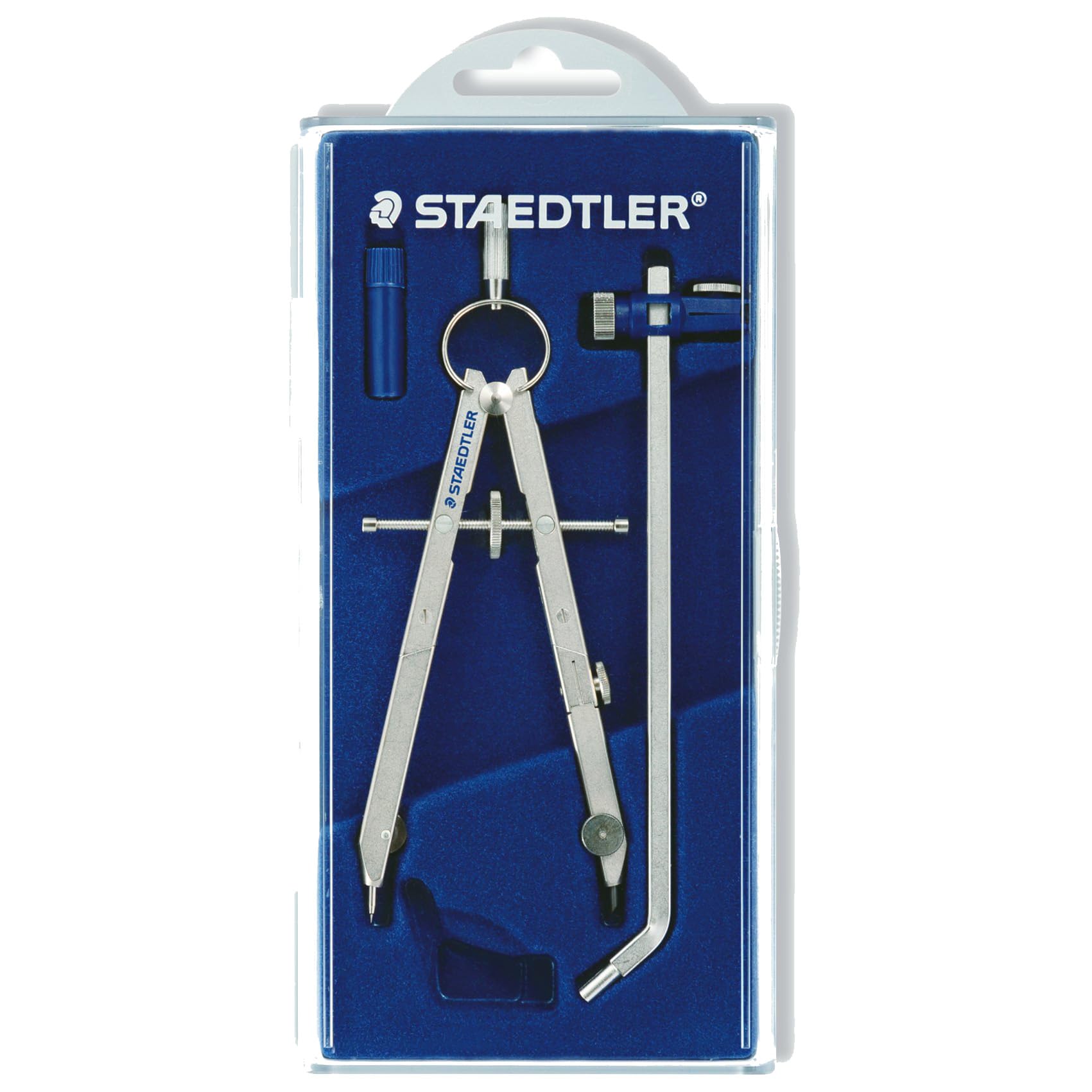 Staedtler Mars Comfort, Professional Drafting, Drawing Compass With Extension Arm, Draws Circles Up To 19.5 Inch Diameter, Sprin