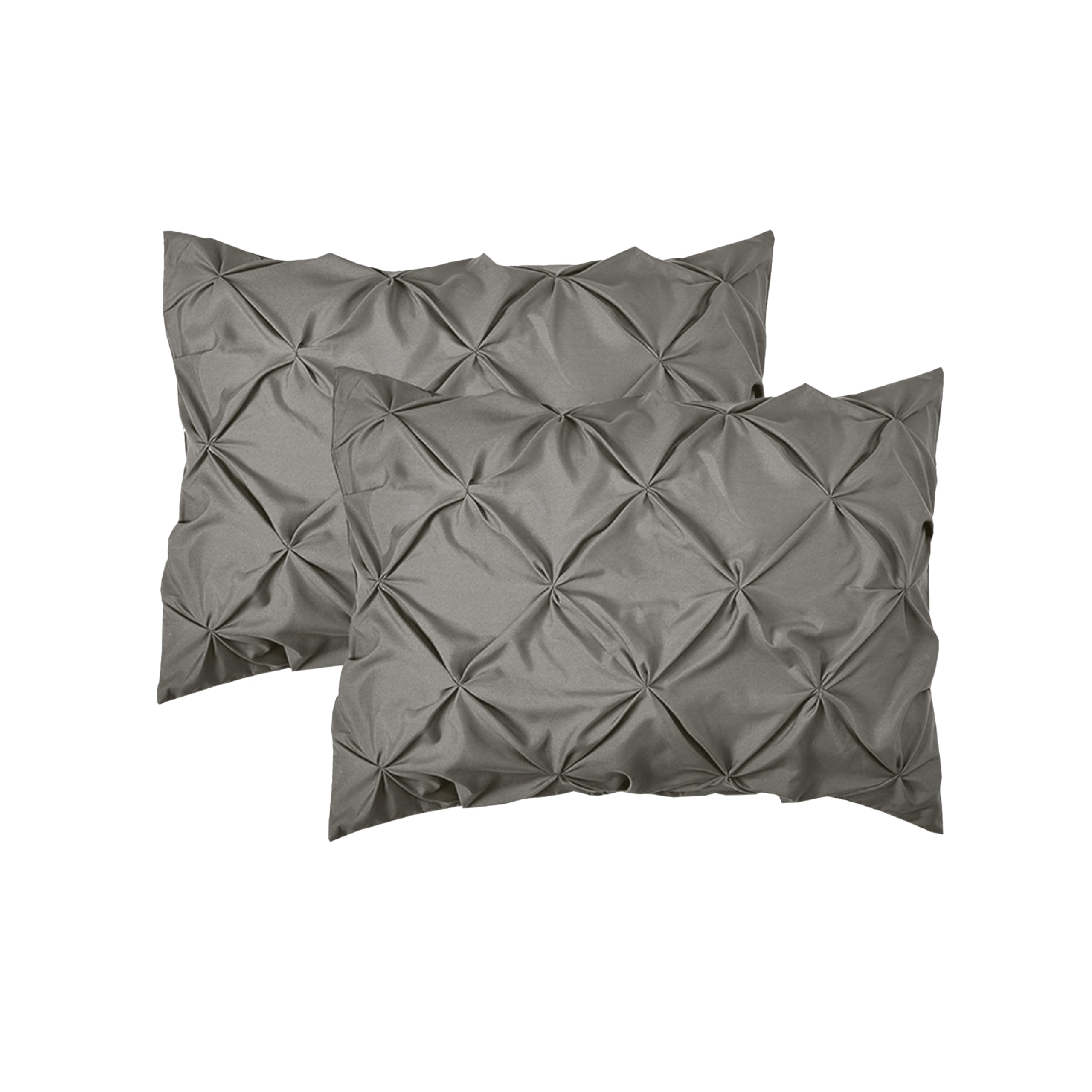 Elegant Comfort Luxury Softest, Coziest 8-Piece Bed-In-A-Bag Comforter Set - Silky Soft Complete Set Includes Bed Sheet Set With Double Sided Storage Pockets, King/California King, Gray