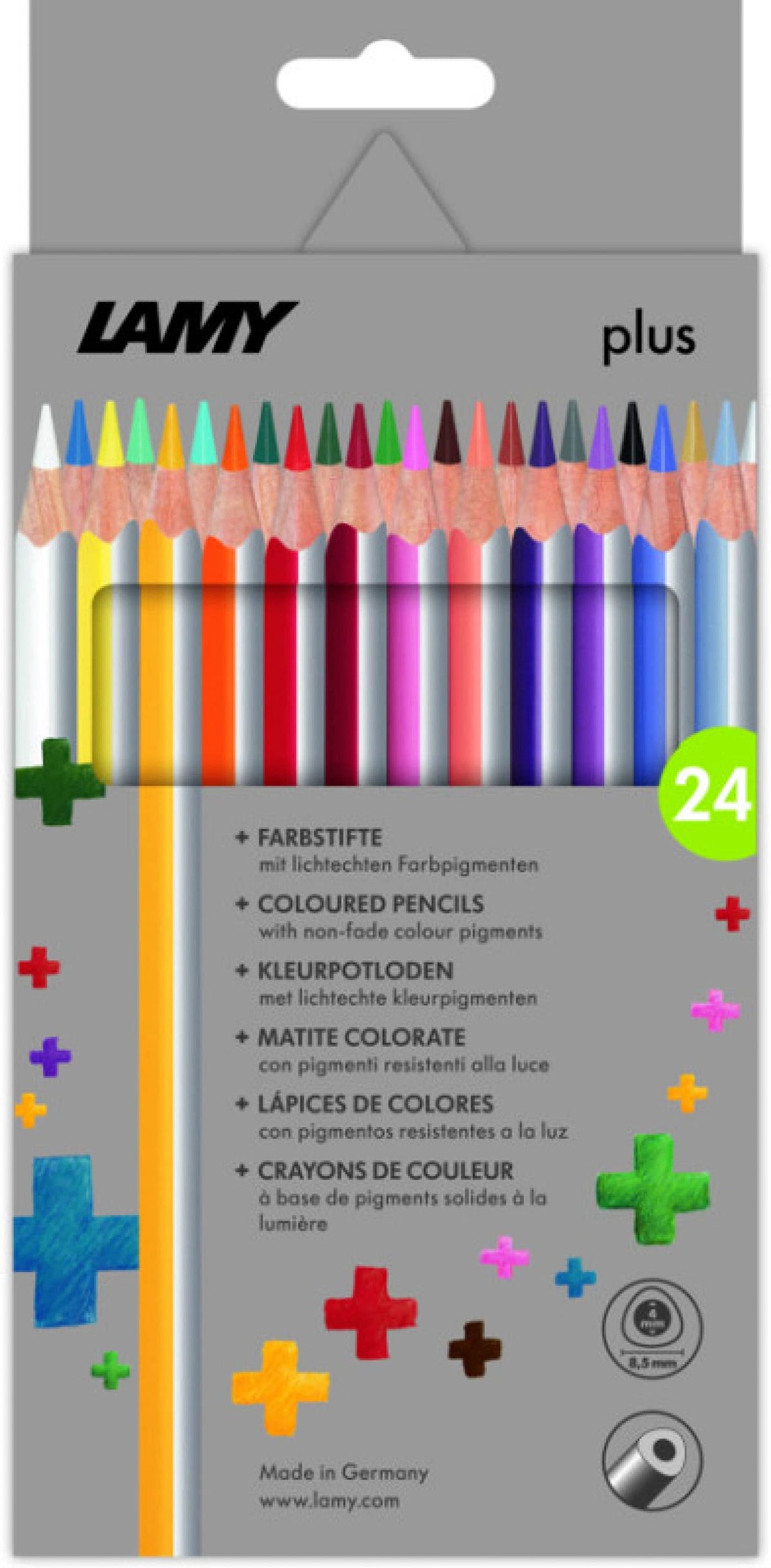 Lamy Olus Model 530 Fh22008 Coloured Pencils Set Of 24 In Folding Box