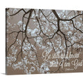 CANVAS ON DEMAND Be Still Canvas Wall Art Print by Gail Peck, Contemporary, Home Decor, Quote, Design Artwork, 45  x36in
