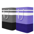 Kewjug 2Pack Foldable Laundry Basket,Large Laundry Baskets with Handles,Waterproof Laundry Hamper,Collapsible Laundry Hampers f